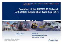 Evolution of the EUMETSAT Network of Satellite