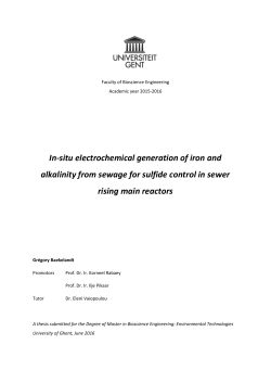 In-situ electrochemical generation of iron and alkalinity from sewage