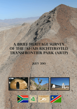A Brief Heritage Survey of the ARTP_JULY 2013