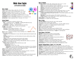 Middle School English