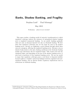 Banks, Shadow Banking, and Fragility