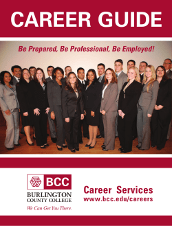 Career Services - Rowan College at Burlington County