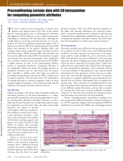Preconditioning seismic data with 5D interpolation for computing