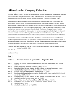 Allison Lumber Company Collection