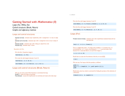 Getting Started with Mathematica (II)