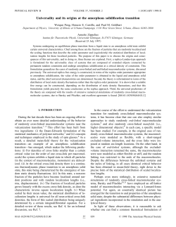 Universality and its origins at the amorphous