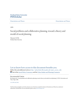 Social problems and collaborative planning: toward a