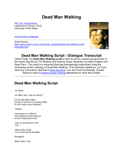 Script of Dead Man Walking--with highlights