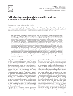 Field validation supports novel niche modeling strategies in a cryptic