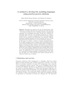A method to develop EA modeling languages using practice