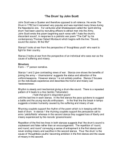 The Drum Notes - Stockland Green School
