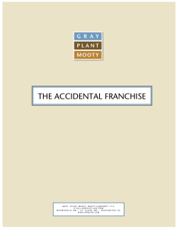 the accidental franchise