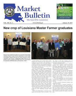 01/19/2017 - Louisiana Department of Agriculture and Forestry