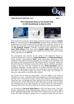 The Cinematic Race to the South Pole At BFI Southbank in March