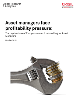 Asset managers face profitability pressure