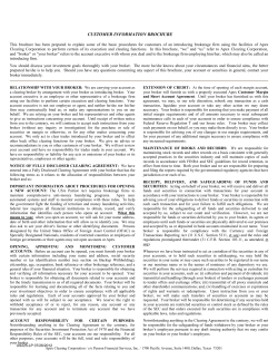 customer information brochure