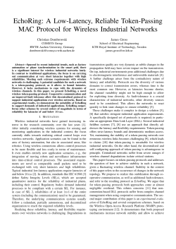EchoRing: A Low-Latency, Reliable Token