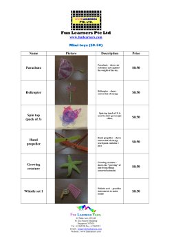 Catalogue for Mini Toys