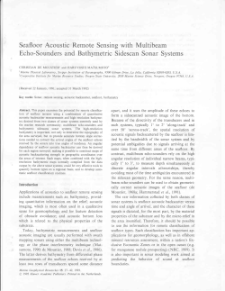 Seafloor Acoustic Remote Sensing with Multibeam