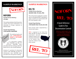 NOFORN/REL TO