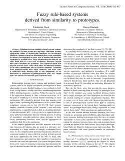 Fuzzy rule-based systems derived from similarity