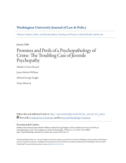 Promises and Perils of a Psychopathology of Crime