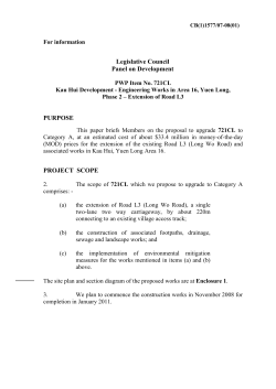 Administration`s paper on PWP Item No. 721CL