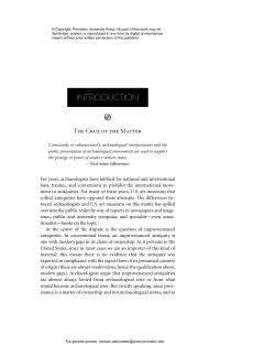INTRODUCTION * - Princeton University Press