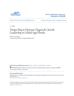 Jewish Leadership in Gilded Age Florida