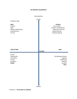 THE RENEWAL QUADRANTS