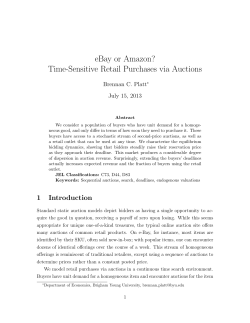 Time-Sensitive Retail Purchases via Auctions