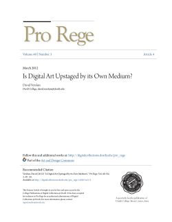 Is Digital Art Upstaged by its Own Medium?