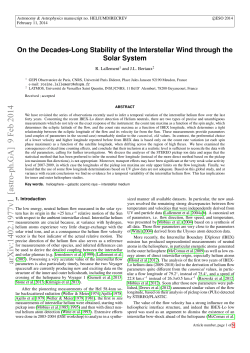 On the Decades-Long Stability of the Interstellar Wind through the