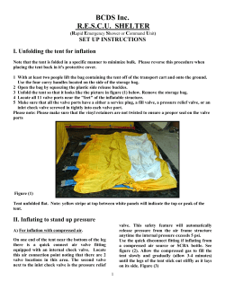 Set up of Bio Decon tent structure