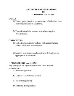 atypical presentations