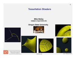 Tessellation Shaders - College of Engineering | Oregon State
