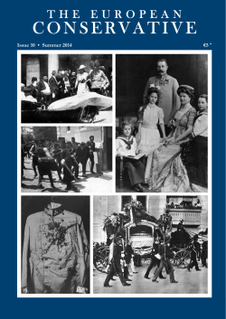 The European Conservative, Issue 10, Summer 2014