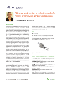CO2 laser treatment as an effective and safe means of