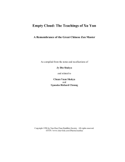 Empty Cloud: The Teachings of Xu Yun