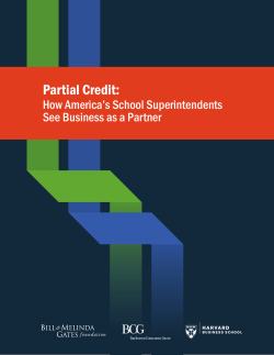 Partial Credit - Harvard Business School