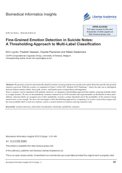 Biomedical Informatics Insights Fine
