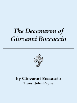 The Decameron of Giovanni Boccaccio