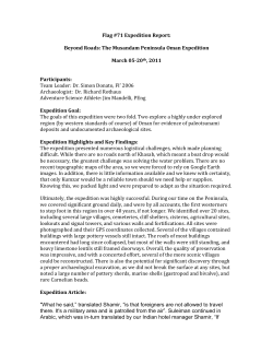 Flag #71 Expedition Report: Beyond Roads: The Musandam