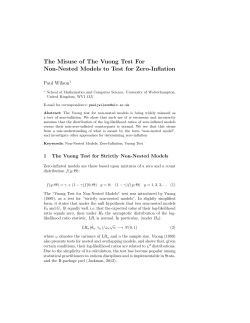 The Misuse of The Vuong Test For Non