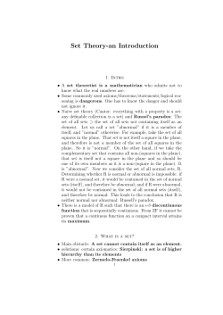 Set Theory-an Introduction