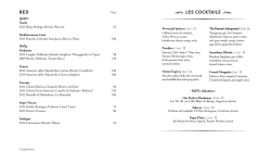les cocktails biff`s classics
