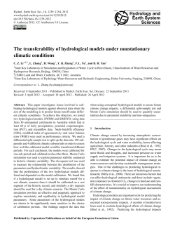 The transferability of hydrological models under nonstationary