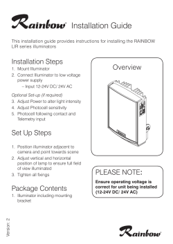 AXIS T90A 2x/3x/4x Installation Guide AXIS T90A 2x/3x/4x