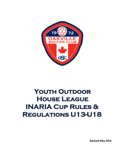 the 2016 inaria cup rules