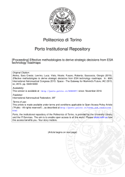 Effective methodologies to derive strategic decisions from ESA